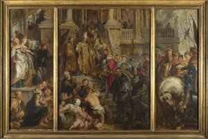 Sketch for High Altarpiece, St Bavo, Ghent by Peter Paul Rubens