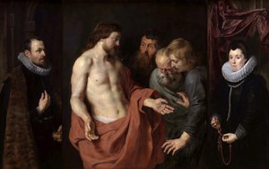 The Incredulity of Saint Thomas (The Rockox Triptych) by Peter Paul Rubens