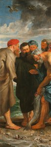 The Miraculous Draught of Fishes Triptych (left panel)