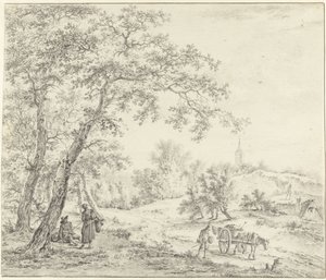 North Holland Landscape (Egmond towards Castricum?) by Pieter Pietersz. Barbiers