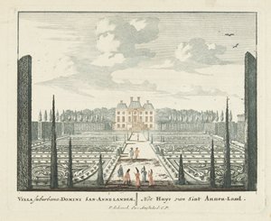 View of Clingendael Manor in The Hague by Pieter Schenk (I)