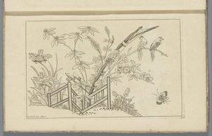 Three Birds in a Blooming Tree (Chinese Flowers and Birds series)