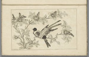 Two Birds on a Blossom Branch (Chinese Flowers and Birds)