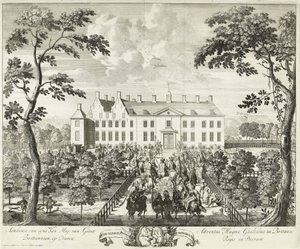 Arrival of William III at the Hunting Lodge, Hof te Dieren, 1691