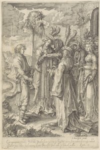 David with the Head of Goliath by Pieter Serwouters