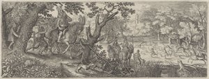 Rabbit Hunt (Hunting Scenes) by Pieter Serwouters