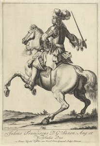 Equestrian Portrait of Julius Francis of Saxe-Lauenburg by Pieter Stevens (vermeld in 1689)