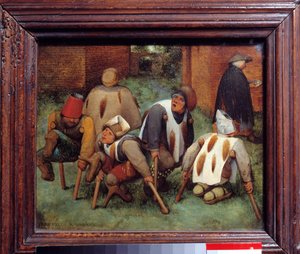 The Beggars. Painting by Pieter Bruegel the Elder (1525-1569). 1568. Louvre Museum, Paris