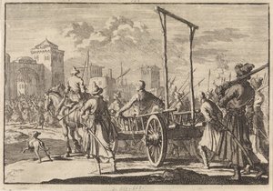 Arrival of Stepan Razin and His Brother Frol in an Iron Cage in Moscow, 1671
