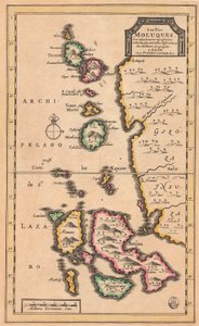 Map of the Molucca Islands (modern Indonesia) by Pieter Van der Aa