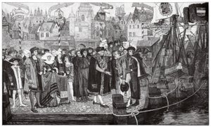 Sugar trade, Antwerp, c1510-20 by Pieter Verhaert
