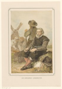 Millwright Jan Adriaanszoon Leeghwater at Work by Pieter Wilhelmus van de Weijer