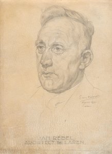 Portrait of the architect Jan Rebel by Pieter Willem van Baarsel