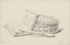 Still Life with Book, Letter Opener, and Basket