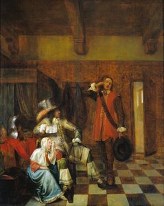 The Bearer of Bad News by Pieter de Hooch
