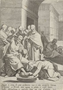 Washing of the Feet (Passion of Christ) (series title) by Pieter de Jode (I)