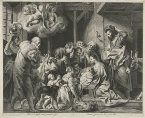 Adoration by the Shepherds by Pieter de Jode (II)