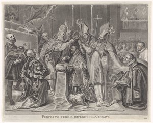 Charles V Crowned Emperor by the Pope (Joyous Entry of the Cardinal-Infant in Ghent, 1635)
