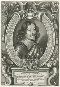 Portrait of Johann von Reumont (Pacificatores Orbis Christiani) by Pieter de Jode (II)