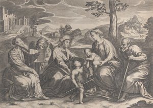 The Holy Family with the Infant Saint John the Baptist, Elizabeth, Zacharias, 1631-37