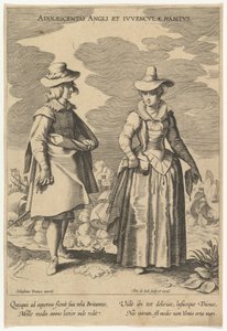 Adolescentis Angli et Iuvenculae Habitus, from Fashions of Different Nations
