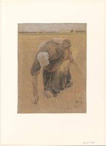 Woman Gleaning by Pieter de Josselin