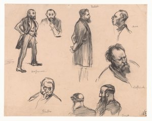 Portraits of Members of Parliament J.H.L. Haffmans, B.H. Heldt, R.P. Mees, General A.E. Reuter, Captain H. Seret and F. Lieftinck