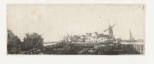 The Wooden Bridge by Pieter de With (attributed to)