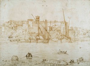 View of the Ripa Grande, Rome