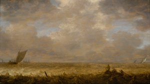 A Shallow Sea with Fishing Boats, c.1640