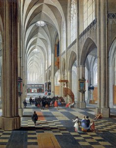 Interior of Antwerp Cathedral (detail)