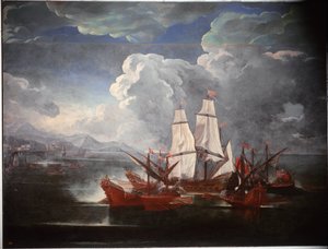 Battleship by Pieter the Younger Mulier