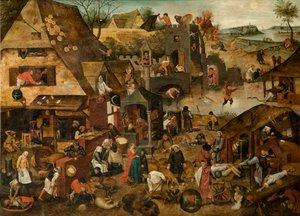 Proverbs by Pieter the Younger Brueghel