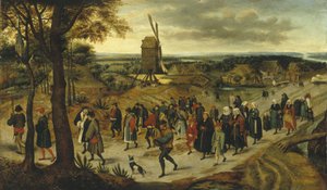 The Wedding Procession by Pieter the Younger Brueghel