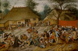 Wedding Feast in the Open Air by Pieter the Younger Brueghel