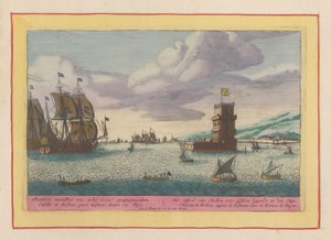 Tower of Belém in the Tagus River by Pieter van den Berge