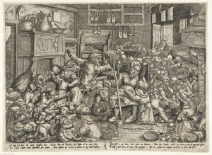 The Shoemaker and the Spinner as Schoolmasters by Pieter van der Borcht (I)