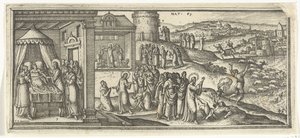 Healings of Christ (Biblical Scenes series) by Pieter van der Borcht (I)