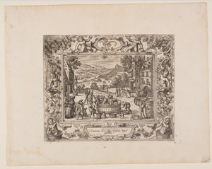 September, from The Twelve Months by Pieter van der Borcht
