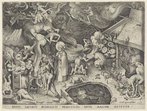 James the Greater Meets the Magician Hermogenes by Pieter van der Heyden