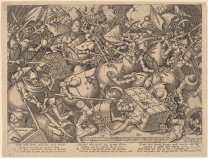 The Battle of the Moneybags and the Strongboxes by Pieter van der Heyden after Pieter Bruegel the Elder