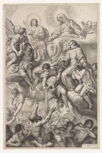 Mary, Joseph, and Anthony of Padua as Intercessors for Souls in Purgatory by Pietro Antonio de Pietri