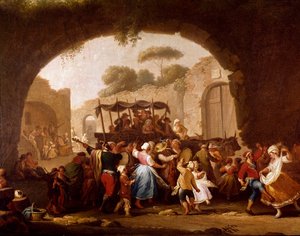 Dance Scene and Popular Party in Naples (detail)