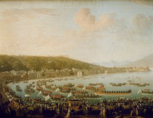 The Departure of Charles III of Spain from the Bay of Naples by Pietro Fabris