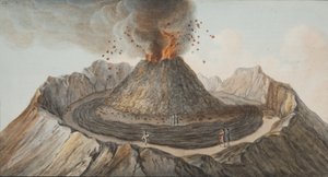 Plate IX from Campi Phlegraei: Observations of the Volcanoes of the Two Sicilies by William Hamilton by Pietro Fabris