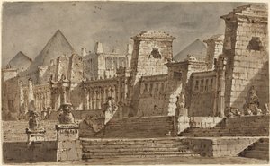 An Egyptian Stage Design by Pietro Gonzaga