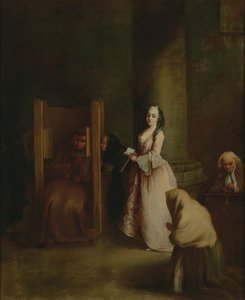 The Confession by Pietro Longhi