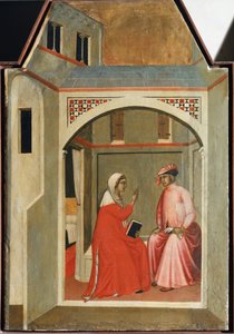 Separation of St Humility and Her Husband (detail) by Pietro Lorenzetti