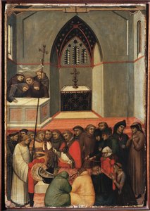 The exhumed body of St Humility is unspoiled (Polyptych of the life of Saint Humility)