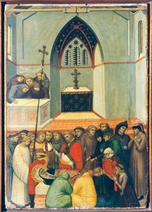 The Exhumed Body of the Blessed is Found Intact and Fresh, Tile on Altarpiece of the Blessed Humility